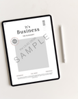 Sample It’s Business | Grey Undated Business Planner