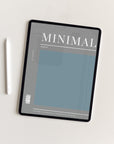 Undated Minimal Plans | Blue Digital Planner