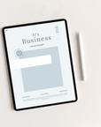 It’s Business | Blue Undated Business Planner