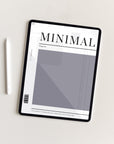 Undated Minimal Plans | Muted Purple The Light Edition Digital Planner