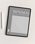 Undated Minimal Plans | Grey Digital Planner