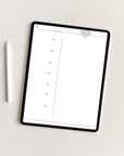 Undated Minimal Plans | Greyscale The Light Edition Digital Planner