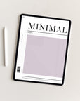 Undated Minimal Plans | Purple The Light Edition Digital Planner
