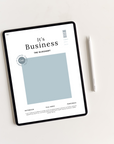 It’s Business | Blue Undated Business Planner