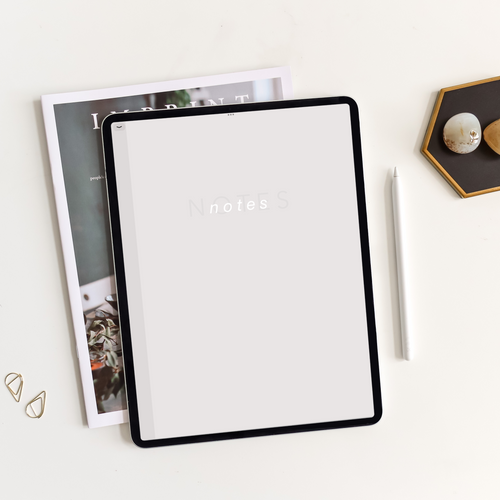 Grey Notes Notebook