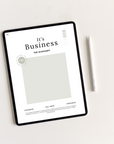 It’s Business | Green Undated Business Planner