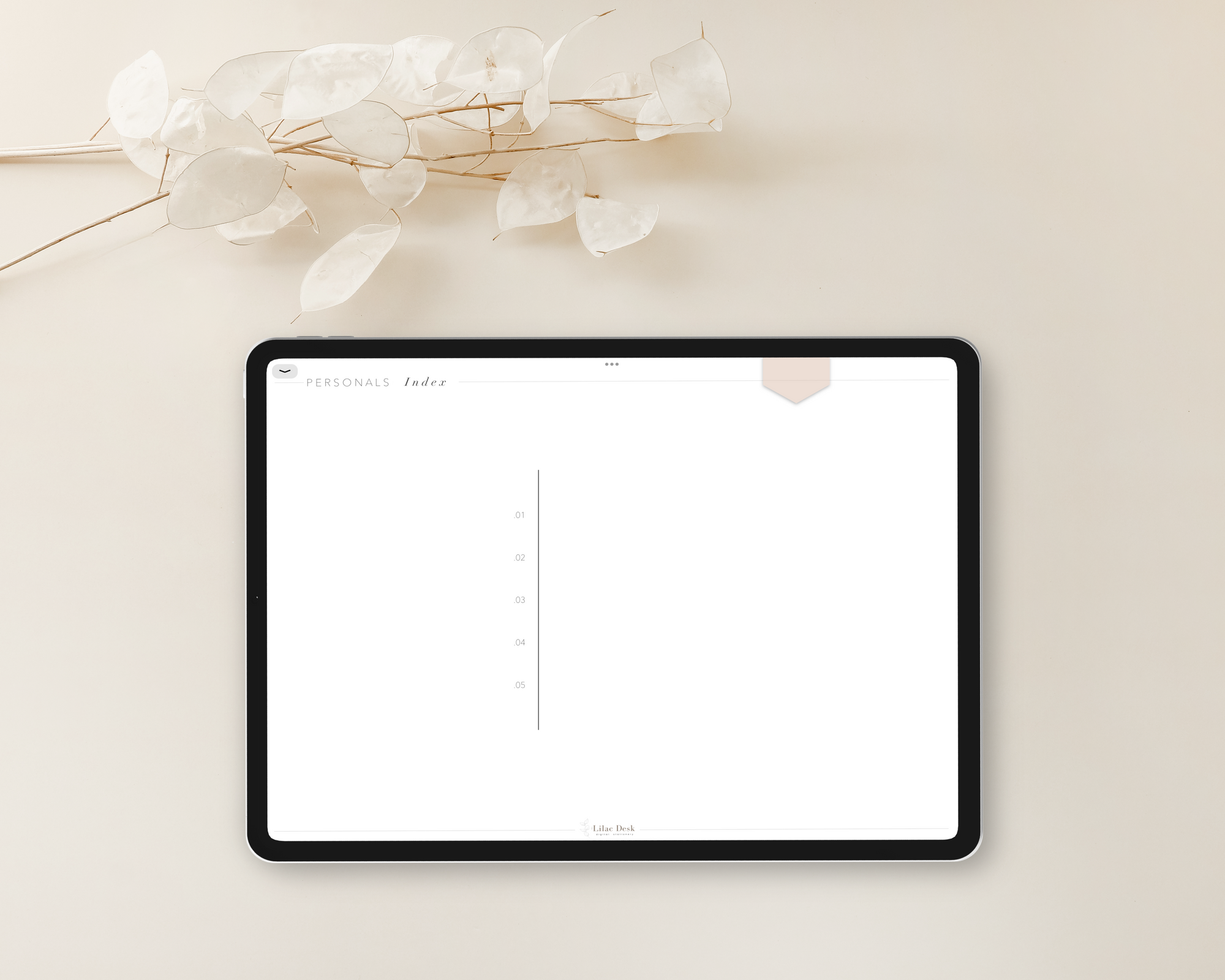 Undated Minimal Plans | Soft Pinks Vol. 2 ( Sunday Start )