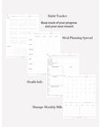 Undated Minimal Plans | Pink Digital Planner