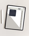 Undated Minimal Plans | Muted Greys Edition Digital Planner