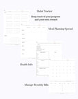 Undated Minimal Plans | Muted Purple The Light Edition Digital Planner