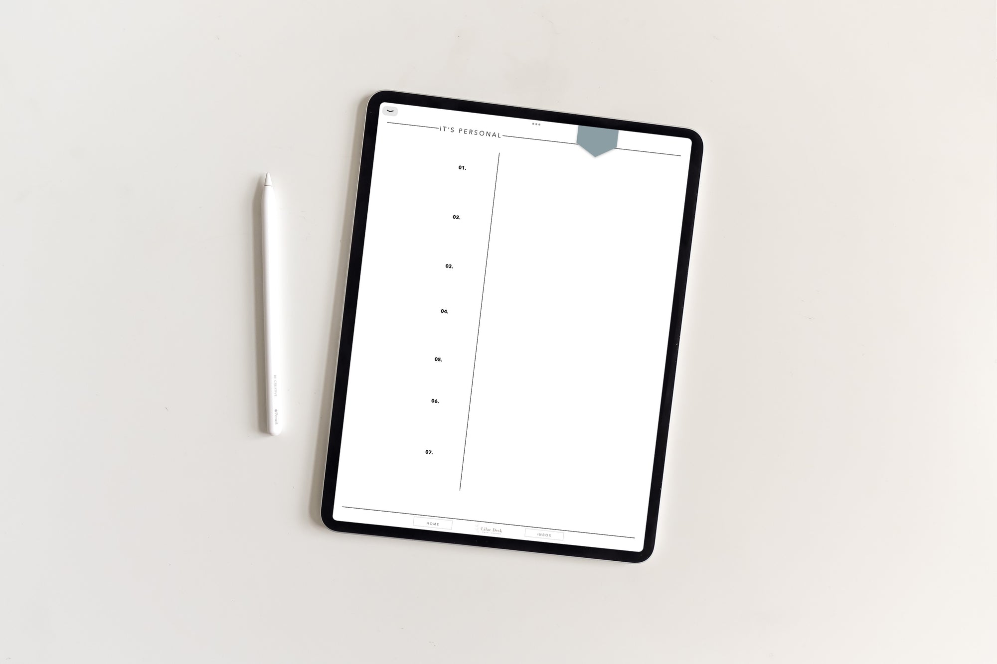 Undated Minimal Plans | Blue The Light Edition Digital Planner