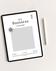 It’s Business | Grey Undated Business Planner