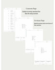 Undated Minimal Plans | Green Digital Planner