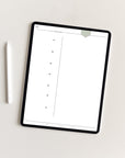 Undated Minimal Plans | Green The Light Edition Digital Planner