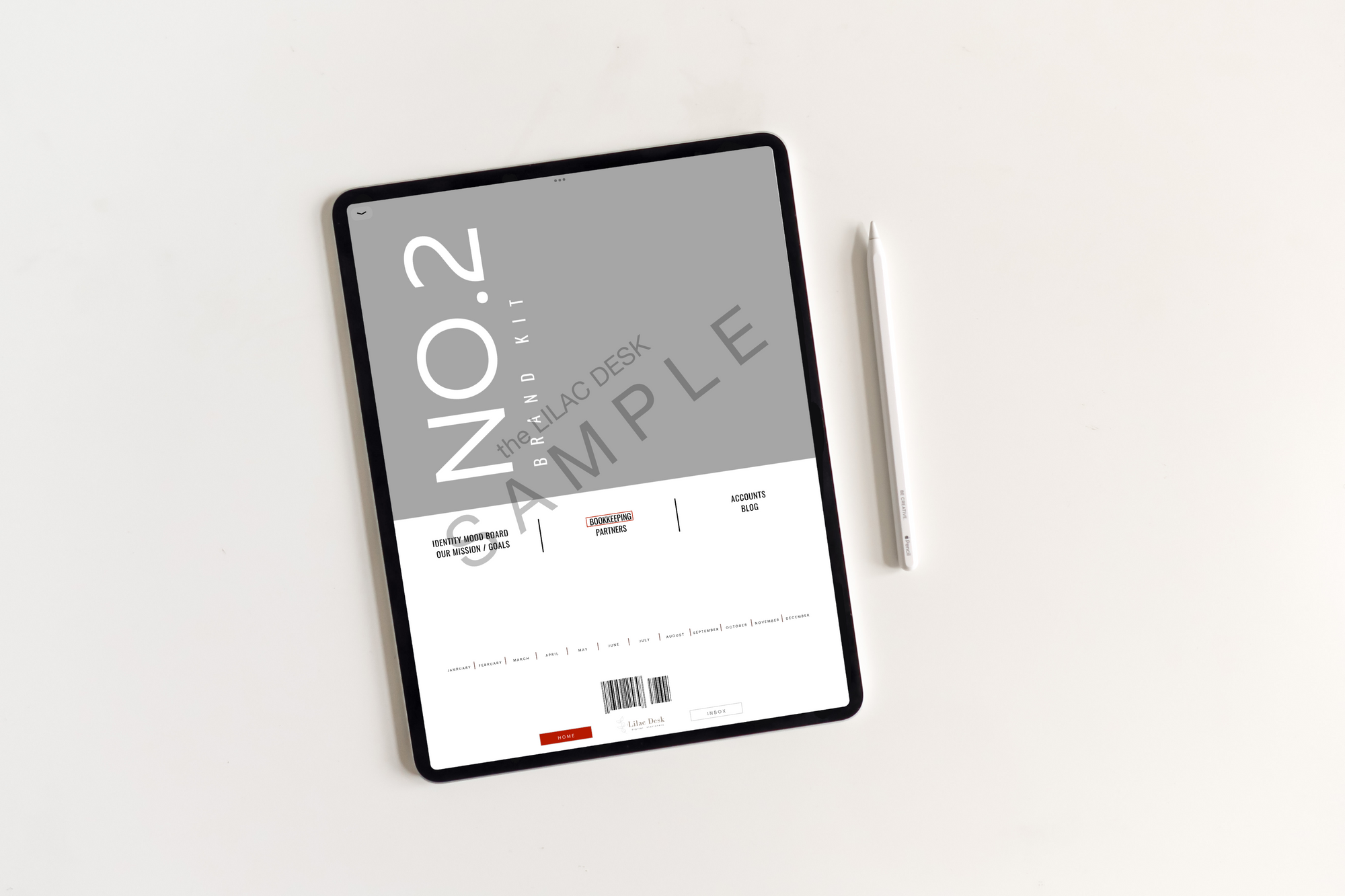 Sample It’s Business | Grey Undated Business Planner