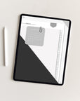 Undated Minimal Plans | Greyscale The Light Edition Digital Planner