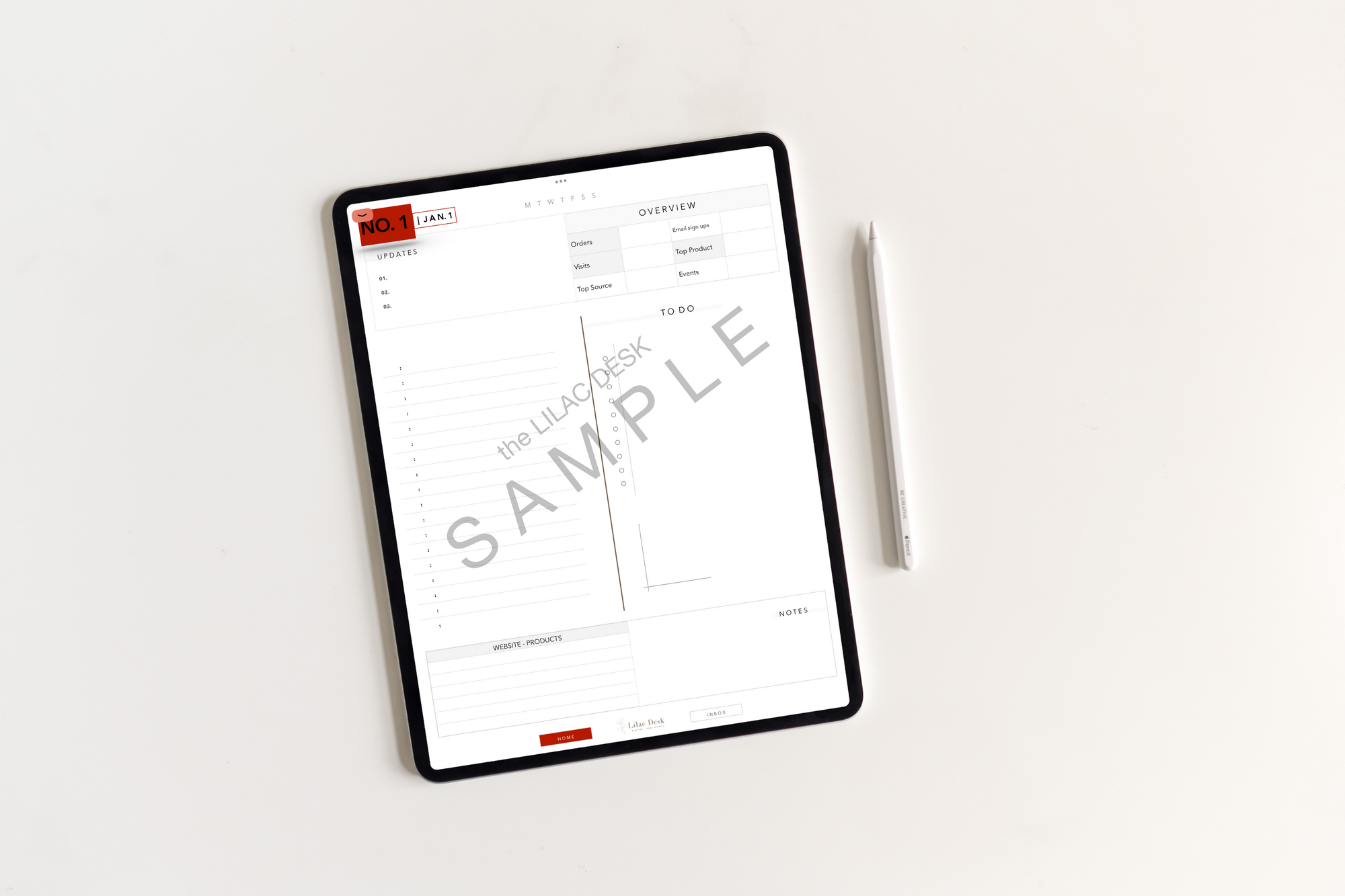 Sample It’s Business | Grey Undated Business Planner