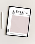 Undated Minimal Plans | Pink The Light Edition Digital Planner