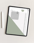 Undated Minimal Plans | Green The Light Edition Digital Planner
