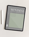 Undated Minimal Plans | Green Digital Planner