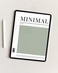 Undated Minimal Plans | Green The Light Edition Digital Planner