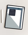 Undated Minimal Plans | Muted Blues Edition Digital Planner
