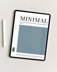 Undated Minimal Plans | Blue The Light Edition Digital Planner
